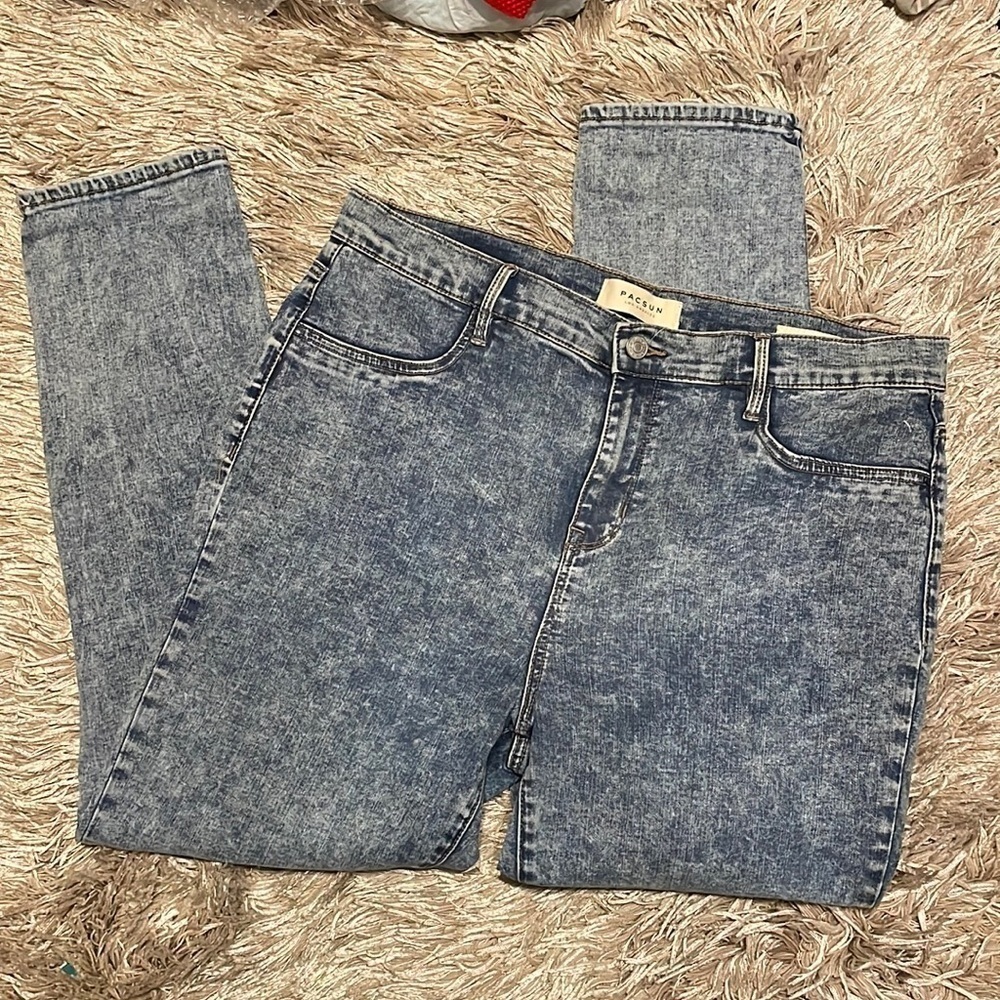 Pacsun Hi Rise‎ Ankle Skinny Blue Jeans